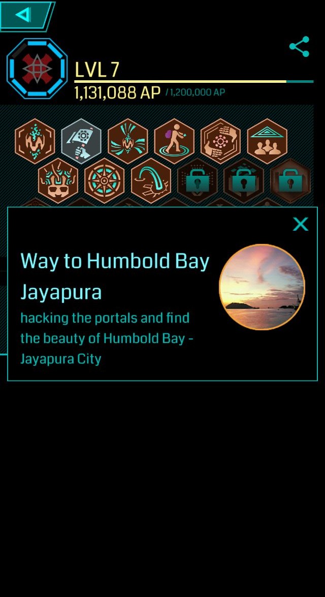 Screenshot from Ingress: Redacted showing an obvious spoof account.