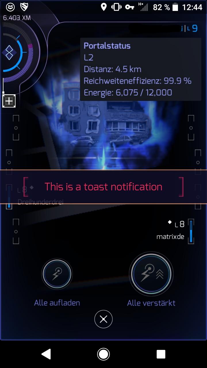 Example Toast Notification